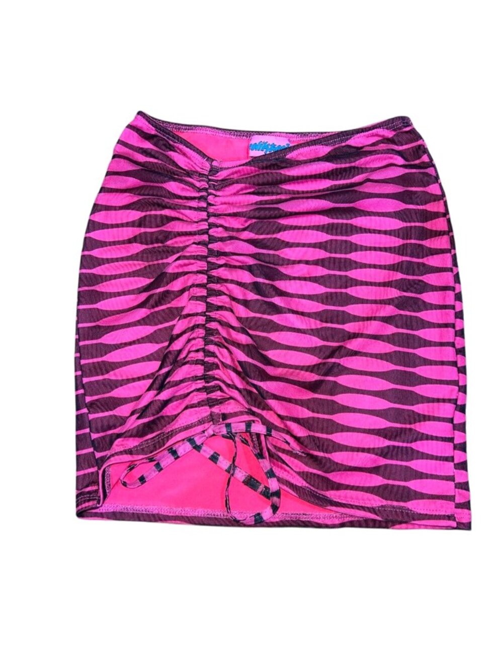 Edikted Funky Pink and Black Mini Skirt Size Small